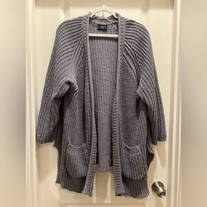 Vici Charcoal Open-Front Cardigan
